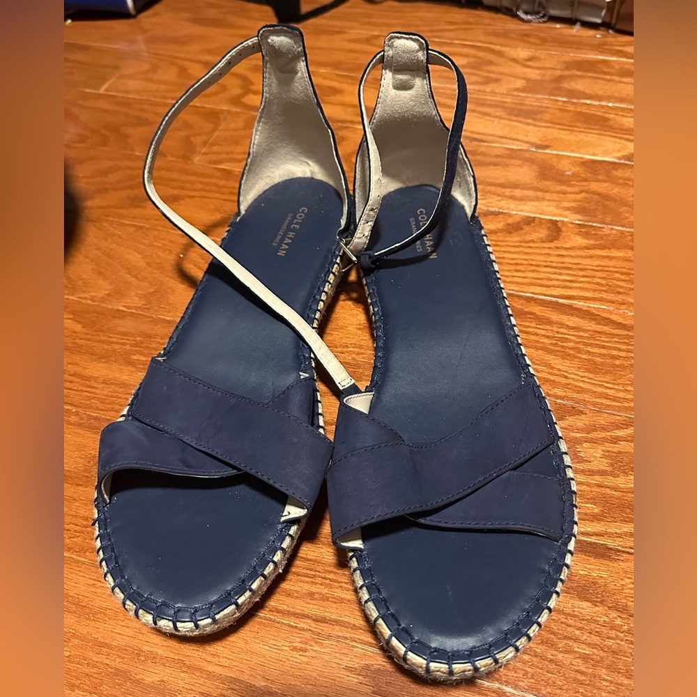 Cole Haan Grandseries Sandals - Navy - Size 11
